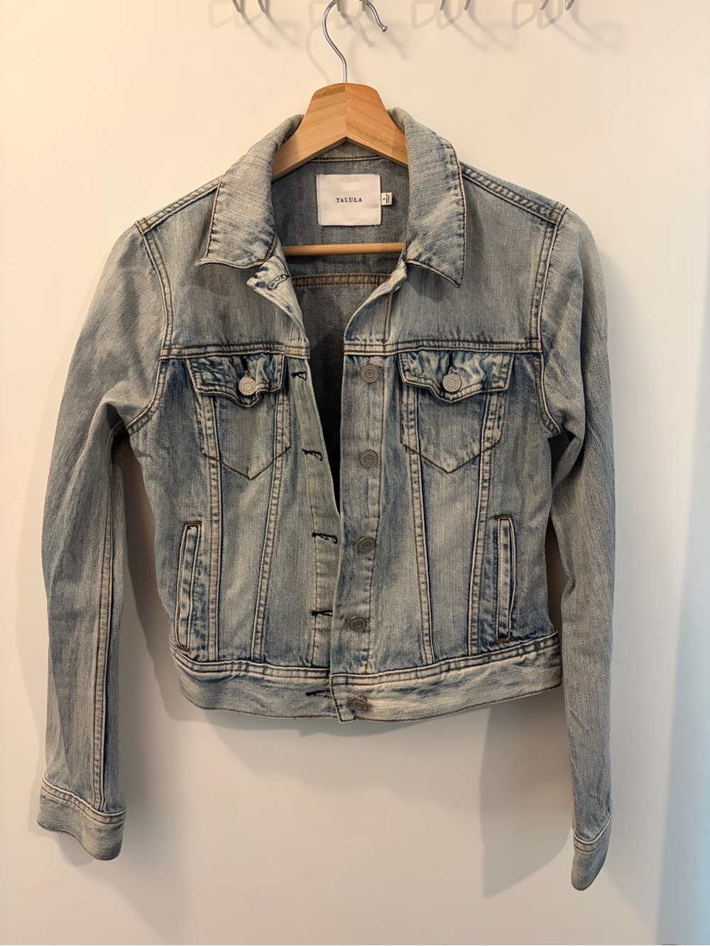 Talula Faded Light Blue Denim Jacket